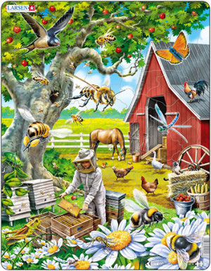 Larsen-Puzzle 53 Teile: Die Bienenzucht