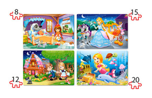 Castorland-Puzzle 20 Teile: Bezaubernde Märchenfiguren