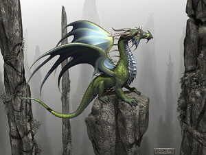Einsamer Drache