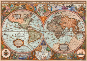 Schmidt-Spiele-Puzzle 3000 Teile: Antike Weltkarte