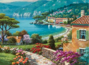Perre-Puzzle 1500 Teile: Mediterraner Blick