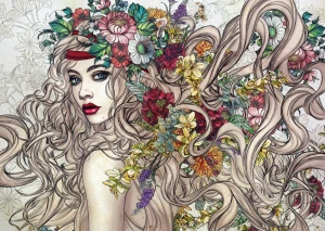Perre-Puzzle 1500 Teile: Blumige Haarpracht
