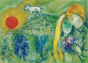 Eurographics-Puzzle 1000 Teile: The Lovers of Vence, Chagall