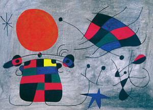 Eurographics-Puzzle 1000 Teile: Das Lächeln mit flammenden Flügeln, Miró