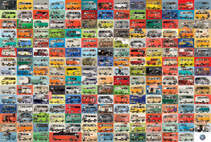 Eurographics-Puzzle 2000 Teile: VW Bulli Collage