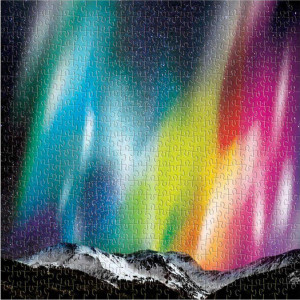 Galison/Mudpuppy-Puzzle 500 Teile: Kosmische Lichter