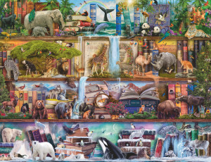 Ravensburger-Puzzle 2000 Teile: Großartige Tierwelt