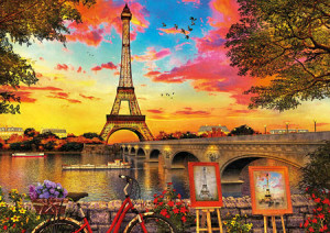 Educa-Puzzle 3000 Teile: Sonnenuntergang in Paris