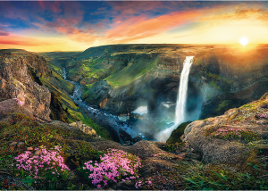Trefl Puzzle-Puzzle 2000 Teile: Haifoss Wasserfall, Island