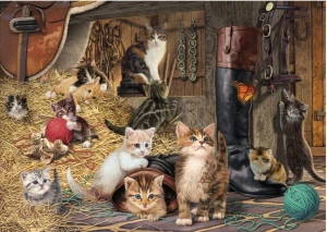 Dinotoys-Puzzle 1000 Teile: Secret Puzzle|Katzen