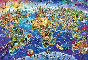 Eurographics-Puzzle 2000 Teile: Verrückte Welt