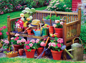 Eurographics-Puzzle 1000 Teile: Gartenbank