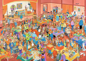 Jumbo-Puzzle 1000 Teile: Die Zauberer Messe