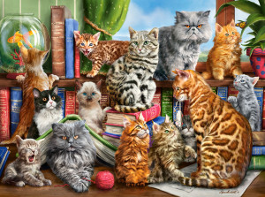 Castorland-Puzzle 2000 Teile: Haus der Katzen