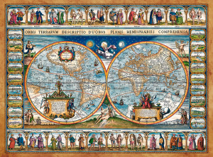 Castorland-Puzzle 2000 Teile: Antike Weltkarte 1639