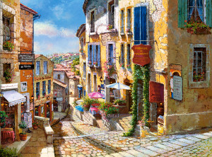 Castorland-Puzzle 2000 Teile: Romantische Gasse