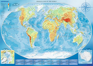 Trefl Puzzle-Puzzle 4000 Teile: Große physische Landkarte