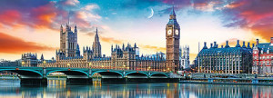 Trefl Puzzle-Puzzle 500 Teile: Der Big Ben und Palace of Westminster, London