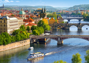 Castorland-Puzzle 500 Teile: Blick über die Brücken von Prag