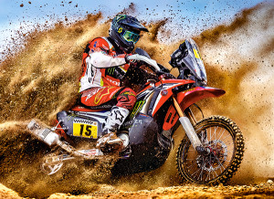 Castorland-Puzzle 300 Teile: Enduro im Gelände