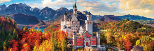 Eurographics-Puzzle 1000 Teile: Schloss Neuschwanstein im Herbst, Deutschland