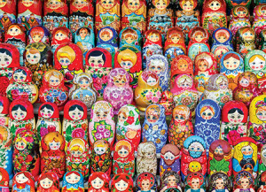Eurographics-Puzzle 1000 Teile: Russische Matroschkas