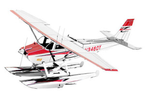 Metal Earth - Cessna 182 Wasserflugzeug - 3D Metall Puzzle