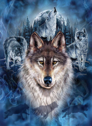 Mystisches Wolfsgeheul
