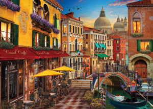 Perre-Puzzle 1500 Teile: Cafe am Kanal