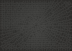 Ravensburger-Puzzle 631 Teile: Krypt Black