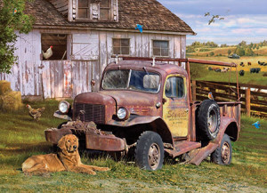Cobble Hill-Puzzle 1000 Teile: Rostiger Pick Up