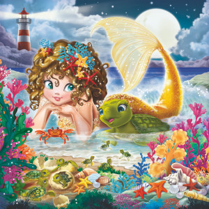 Ravensburger-Puzzle 49 Teile: Bezaubernde Meerjungfrauen