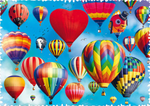 Trefl Puzzle-Puzzle 600 Teile: Bunte Heißluftballons