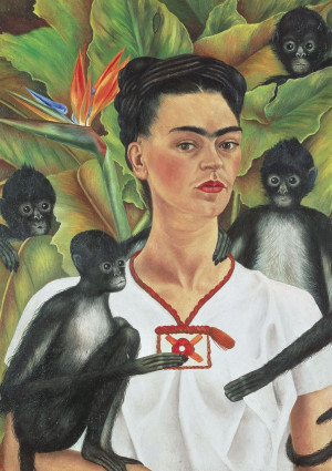 Piatnik-Puzzle 1000 Teile: Frida Kahlo Selbstbildnis mit Affen