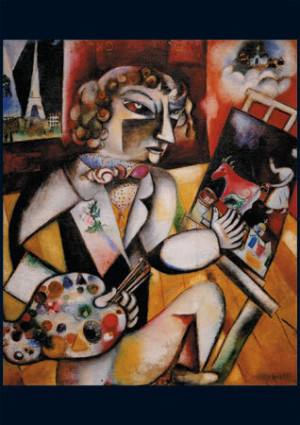 Selbstportrait mit 7 Fingern, Marc Chagall
