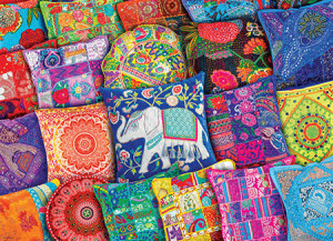 Eurographics-Puzzle 1000 Teile: Indische Kissen