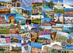 Eurographics-Puzzle 1000 Teile: Frankreichs Sehenswürdigkeiten