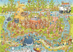 Heye-Puzzle 1000 Teile: Funky Zoo - Australisches Habitat