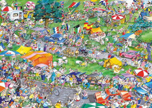 Heye-Puzzle 1000 Teile: Das Radrennen