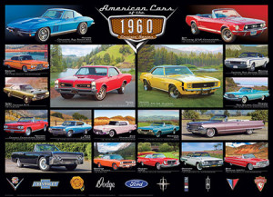 Eurographics-Puzzle 1000 Teile: American Cars of the 1960s