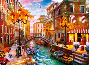 Clementoni-Puzzle 500 Teile: Sonnenuntergang über Venedig
