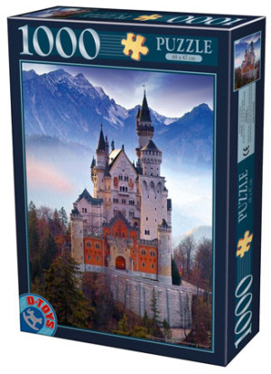 D-Toys-Puzzle 1000 Teile: Schloss Neuschwanstein in Deutschland