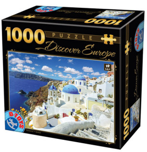 D-Toys-Puzzle 1000 Teile: Santorini in Griechenland