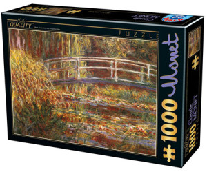 D-Toys-Puzzle 1000 Teile: Brücke in Monets Garten mit weißen Seerosen, Monet