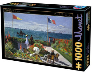 D-Toys-Puzzle 1000 Teile: Die Terrasse am Meeresufer von Sainte - Adresse, Monet