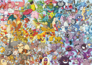 Ravensburger-Puzzle 1000 Teile: Pokémon Wimmelbild