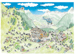 Akena-Puzzle 1080 Teile: Mountain Bike