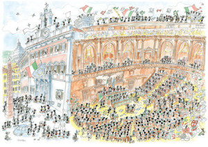 Akena-Puzzle 1080 Teile: Parlament (Italien)