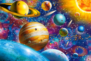 Castorland-Puzzle 1000 Teile: Strahlendes Sonnensystem