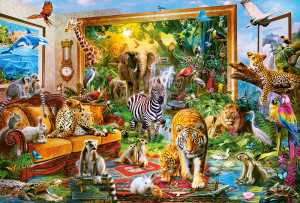 Castorland-Puzzle 1000 Teile: Afrikanische Savanne erweckt zum Leben